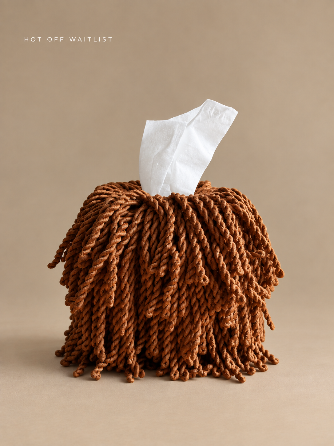 Cayenne Fringe Tissue Box Cover