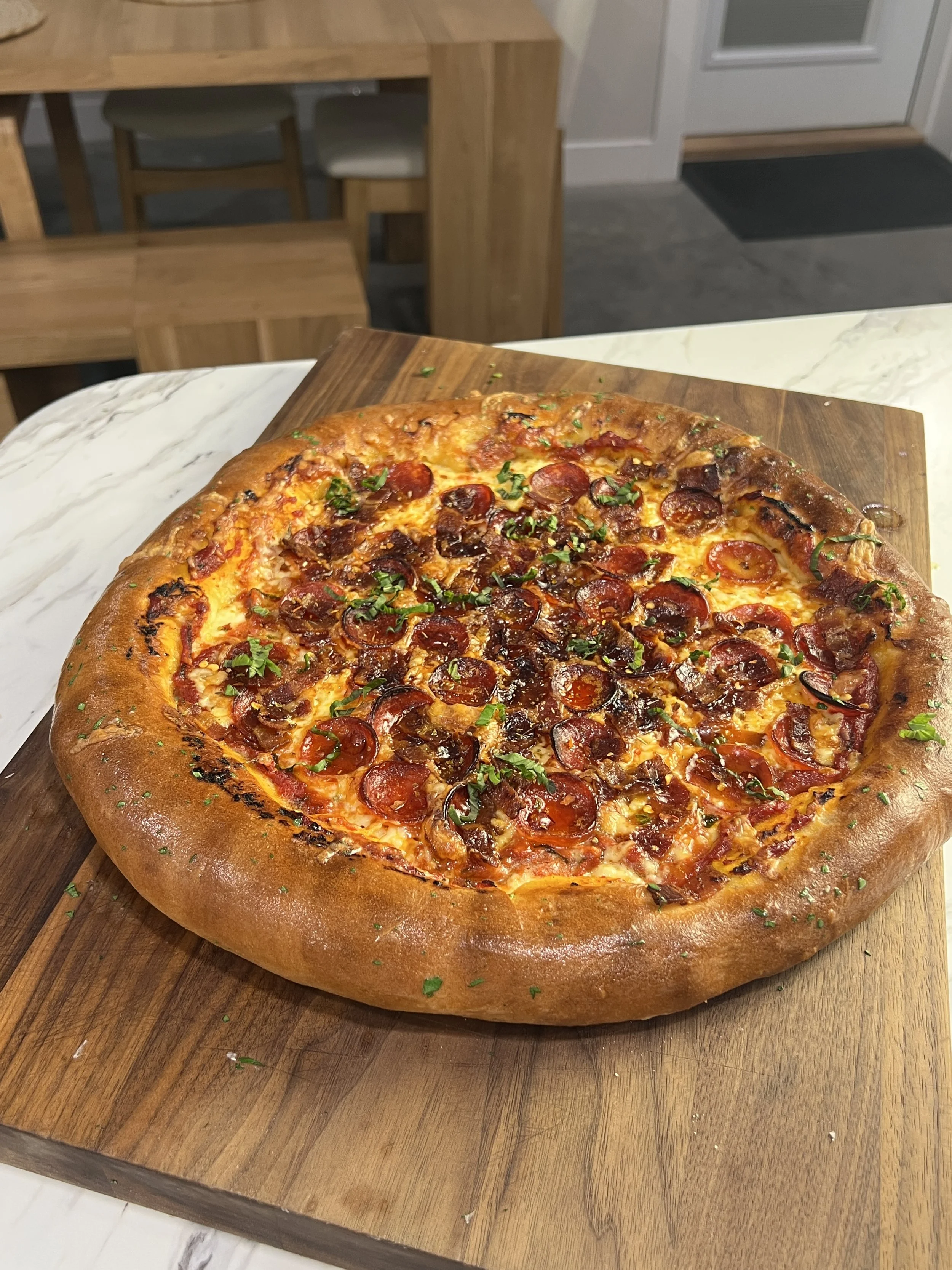 Cheesy Stuffed Crust Pizza