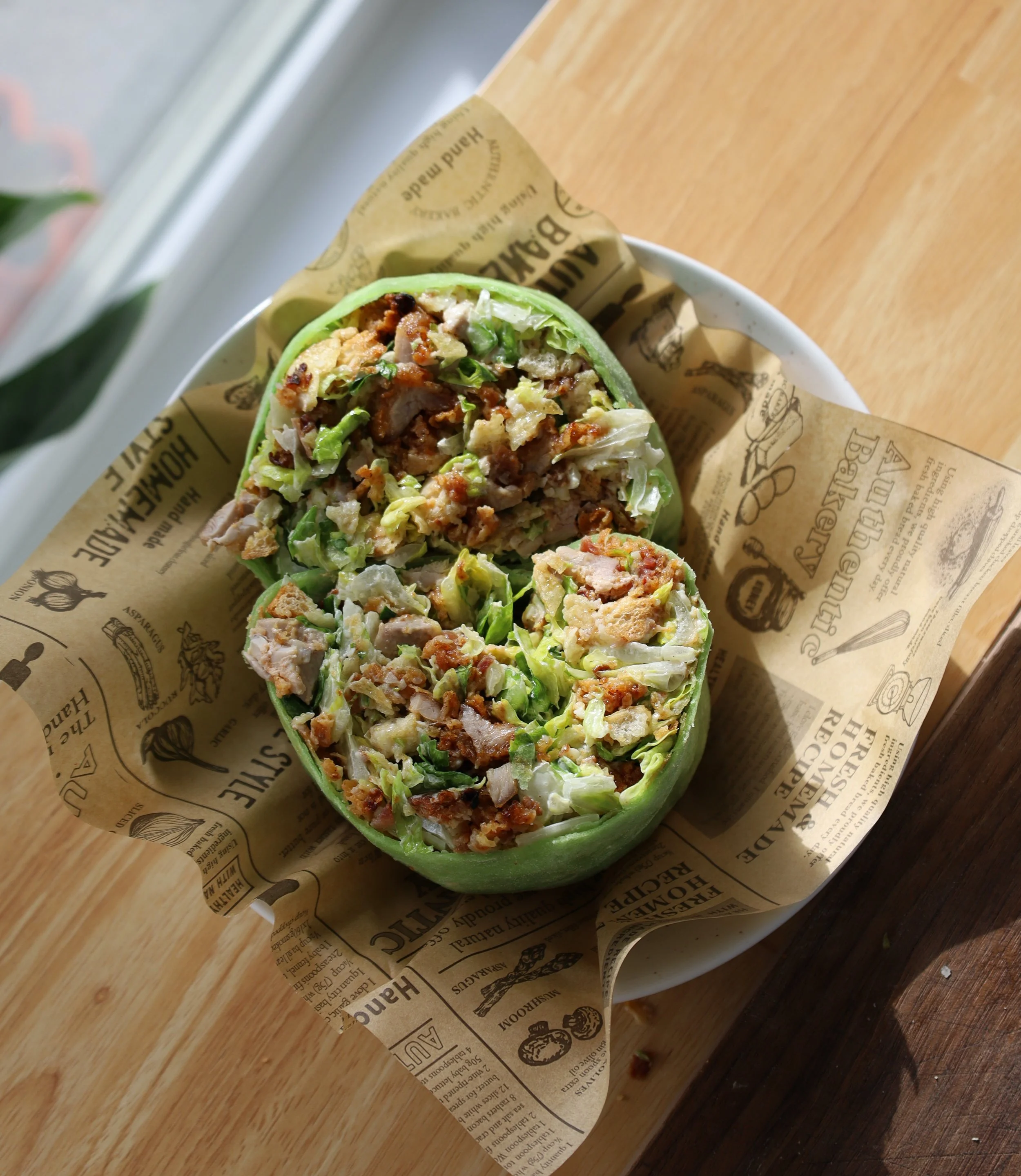 Hot Honey Chicken Caesar Wrap