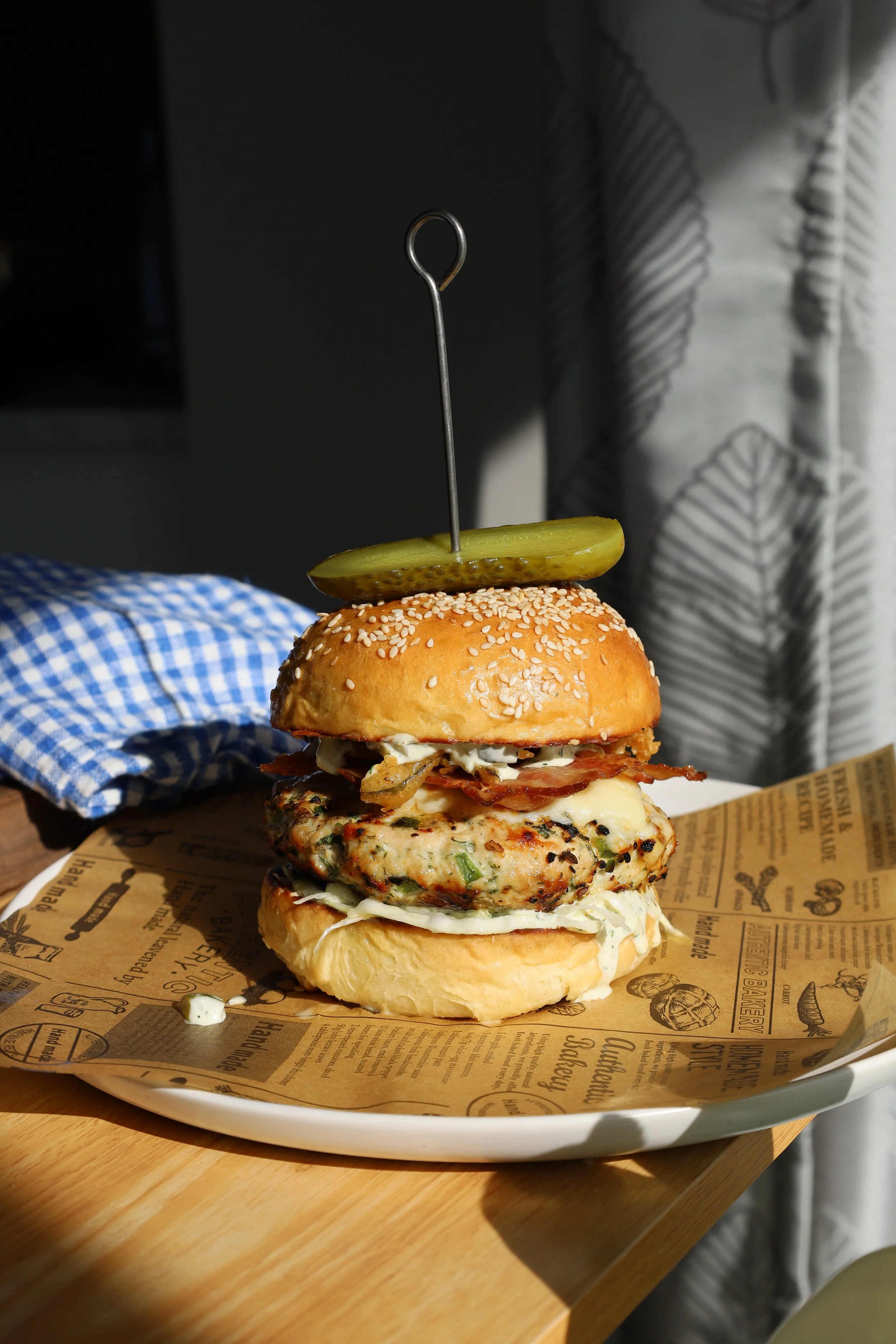 Dill Pickle Chicken Burgers