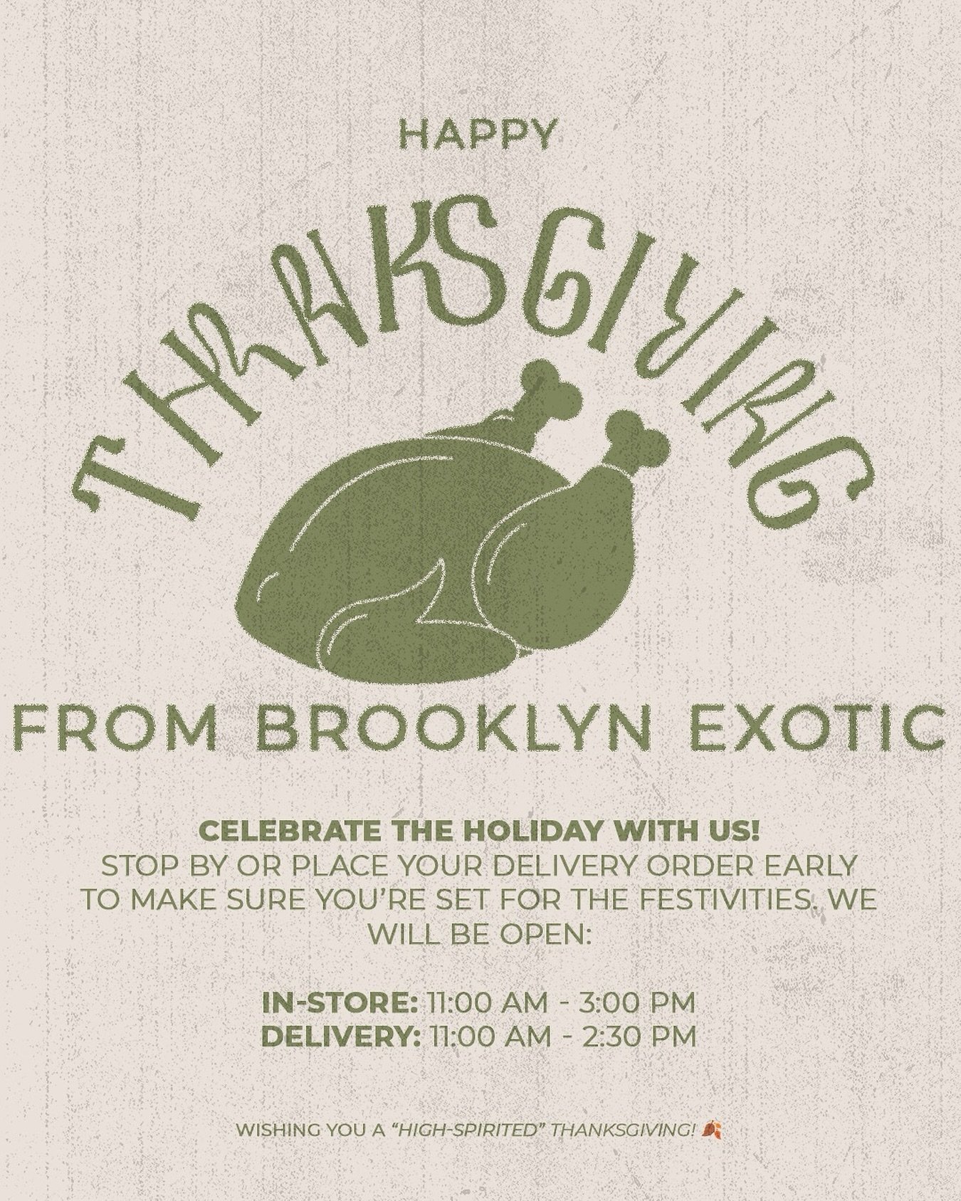 Giving thanks for the high vibes and all the love from our Flatbush fam! 🦃

You&rsquo;ve kept us rolling, and we&rsquo;re so grateful to call Brooklyn home. Stay lifted this Thanksgiving! 🌿🍗

#grateful #baked #thanksgiving #highvibes #flatbush #br