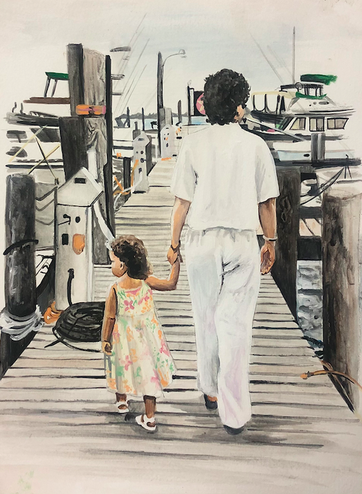 9x12 watercolor on mixed media paper