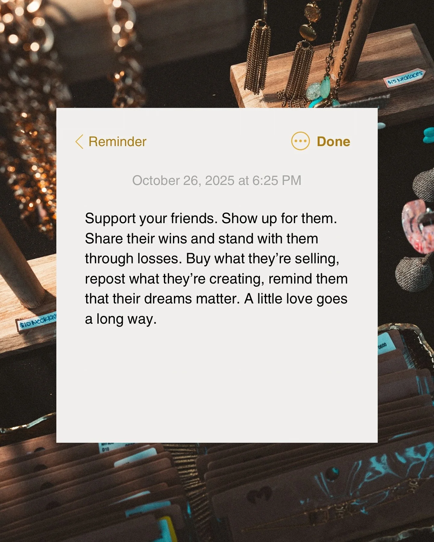 Keep showing up, it matters more than you think. β¨