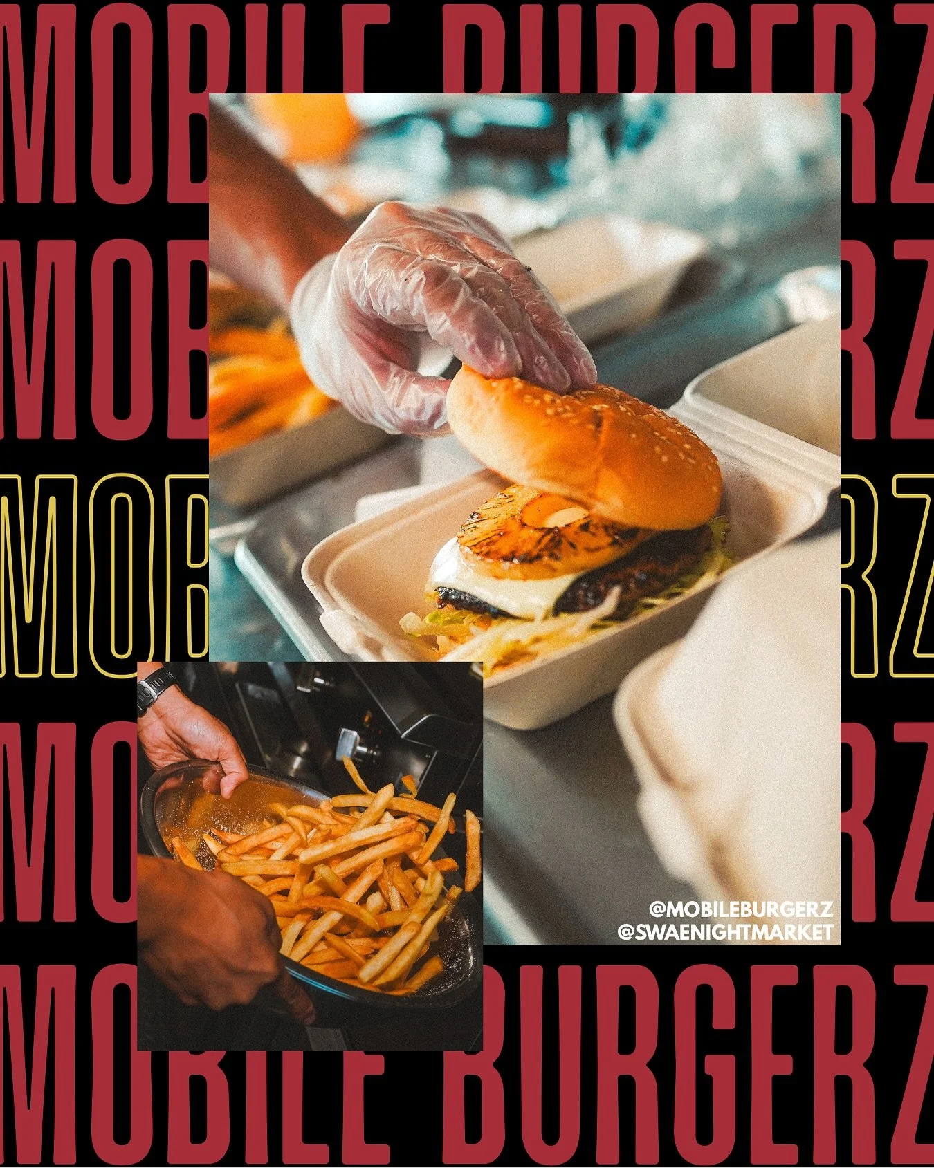 The one and only Mobile Burgerz is pullin’ up for the season finale of the Lacey Night Market on 10/31 at The Depot AND again at the Lacey Holiday Market on 11/22 at the Community Center!
Mouthwatering, juicy, and 100% halal burgers that&rsquo