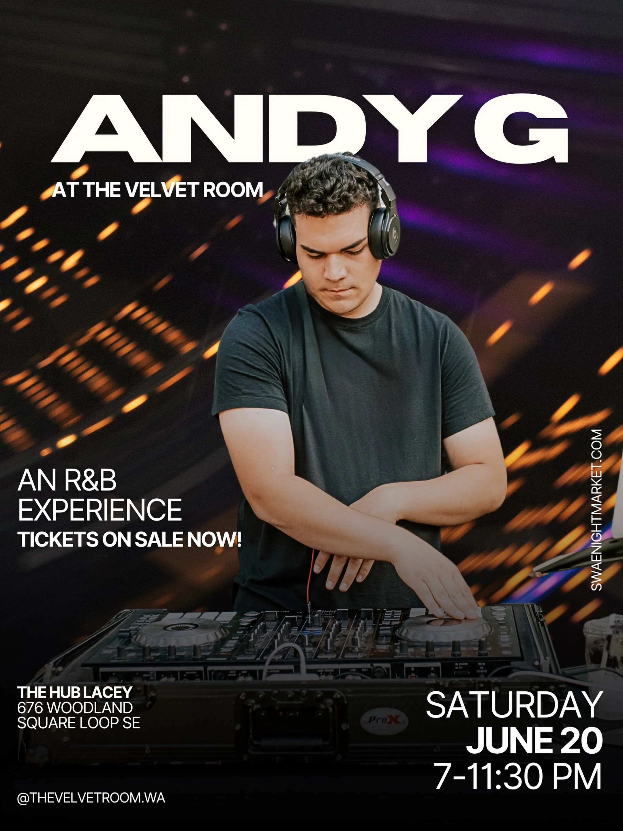 ANDY G DEBUTING A LIVE SET AT THE VELVET ROOM 😮&zwj;💨🔥

If you&rsquo;ve been to some SWAE events, you already know&hellip; Andy G knows exactly how to set the tone 🎶✨

From smooth R&amp;B classics to the sing-alongs that have the whole room vibin