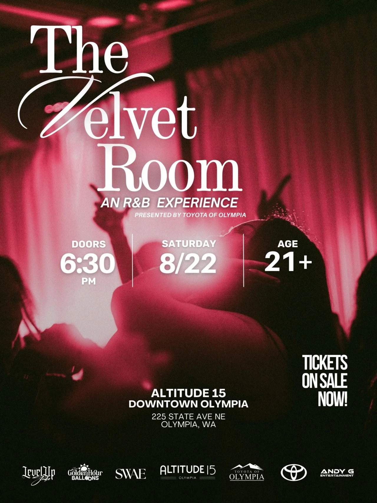 Olympia... we're outside. 🖤
ㅤ
We're partnering with Altitude 15 to bring you something you've never seen before.
ㅤ
The kind of night where you throw on your favorite fit, sing every word, grab a drink with your people, and don't wanna leave when the