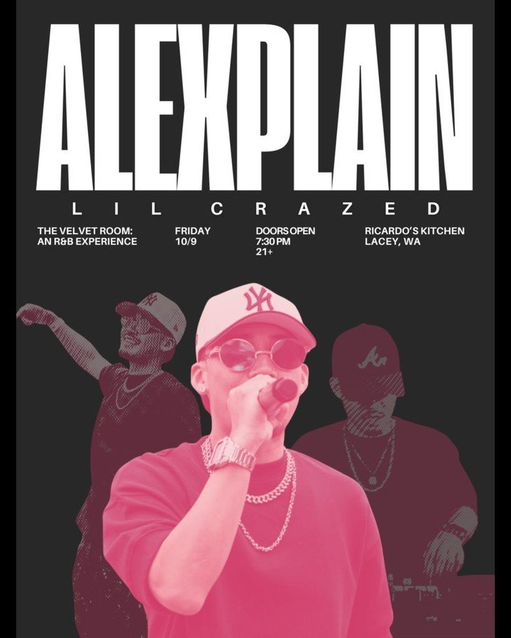 LACEY, WE&rsquo;RE GETTING A STOP ON THE TOUR. 🔥
ㅤ
ALEXPLAIN aka LIL CRAZED is coming all the way from Minnesota, bringing The Double Back R&amp;B Tour to The Velvet Room alongside the one and only ANT TRAX.
ㅤ
Big shoutout to these two for pulling u
