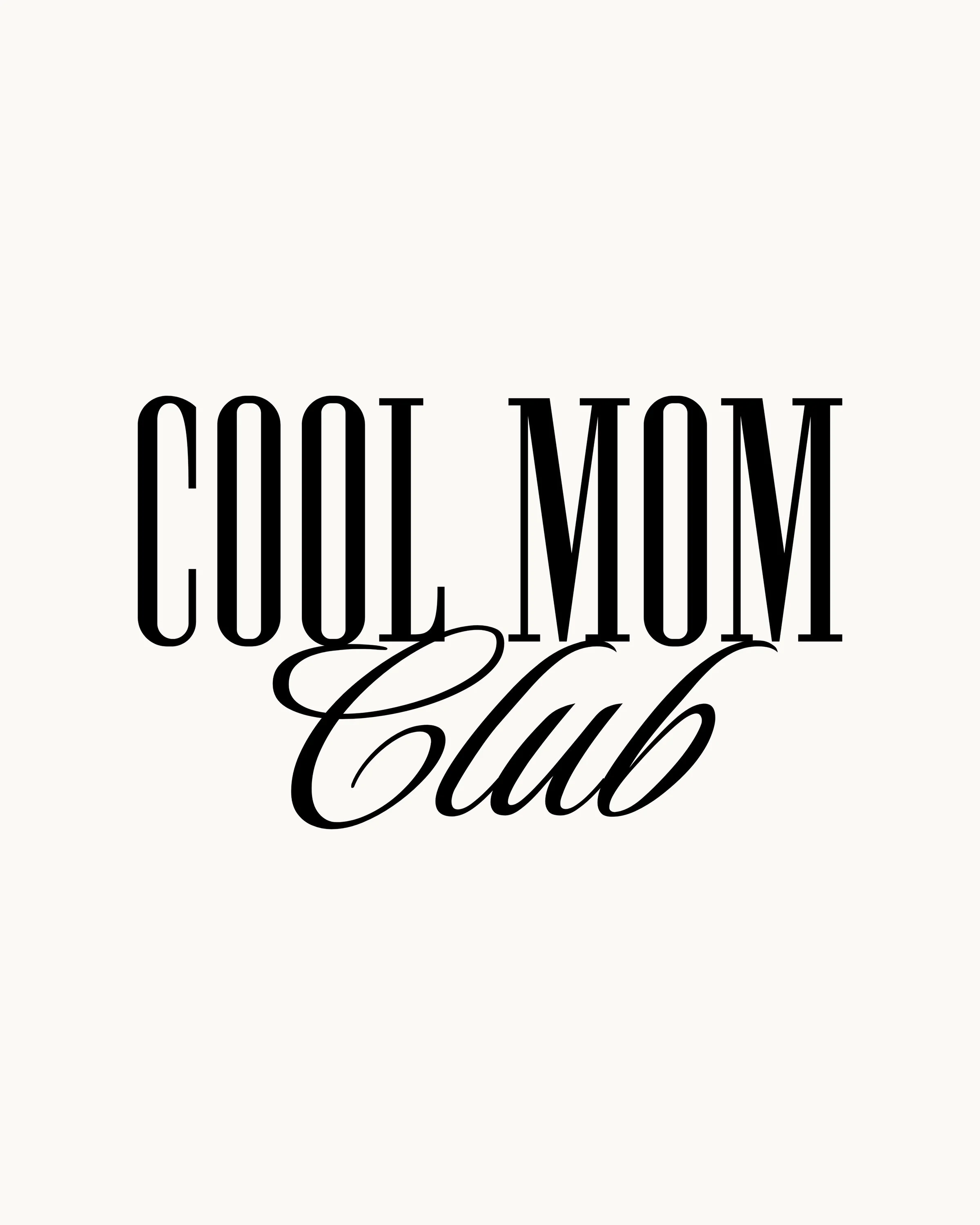 Cool mom club t-shirt