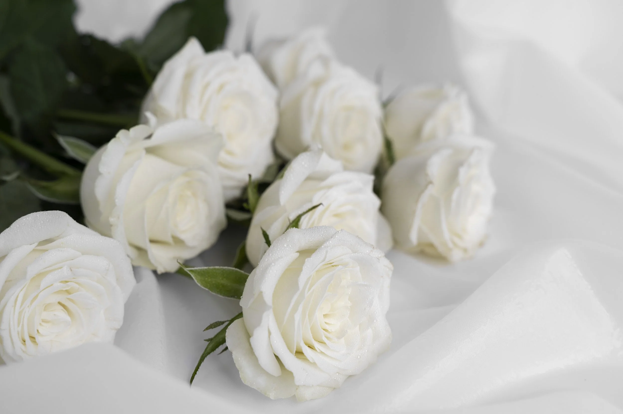 white-condolence-flowers