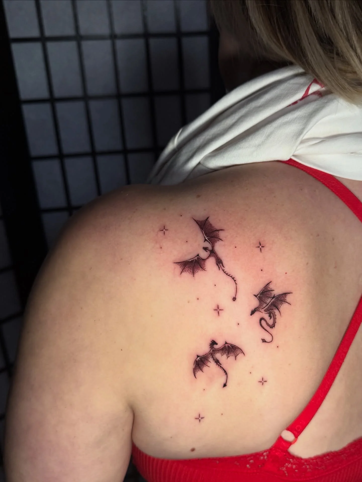 ANY &amp; ALL fourth wing tattoos please&hellip;

Thanks @erdavey for always trusting me. 
I am currently obsessed with @rebeccayarros Empyrean series!!! 
IYKYK
🐉💕🙌🏻 

#tattoosbyrachelgrace #mirfinandmullaneytattoocollective #thankful #fourthwing