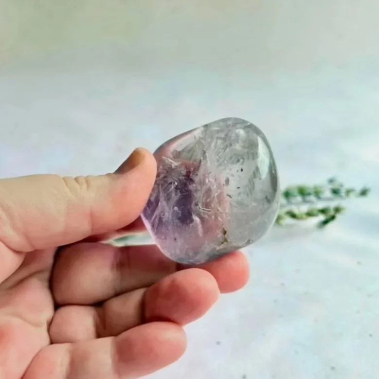 Natural polished Amethyst freeform display crystal