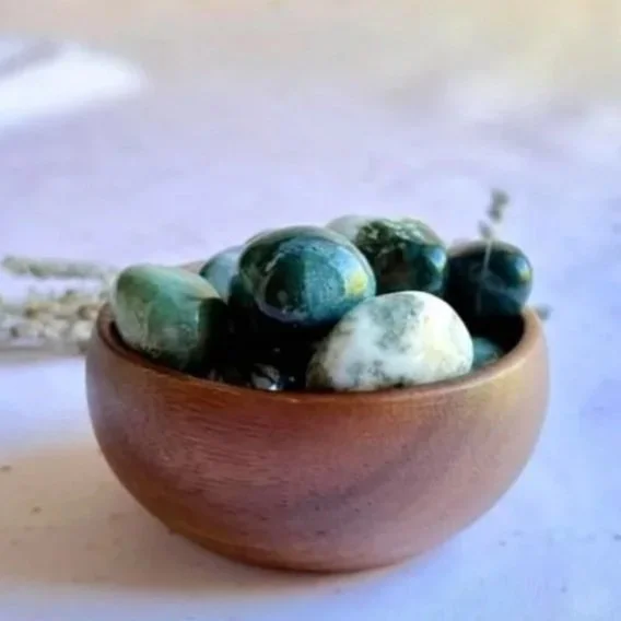 Moss Agate | Tumbled Crystal