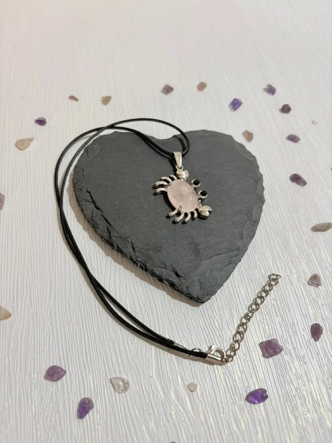Crystal crab necklace