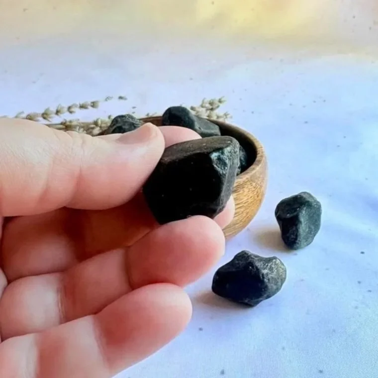 Natural Apache Tears volcanic glass stone