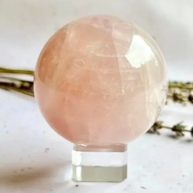 Lavender Rose Quartz | Crystal Sphere