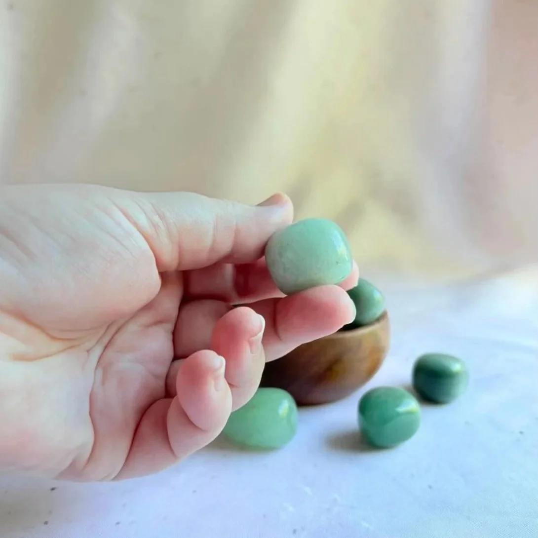 Polished Green Aventurine crystal tumble suitable for crystal collections and gifting