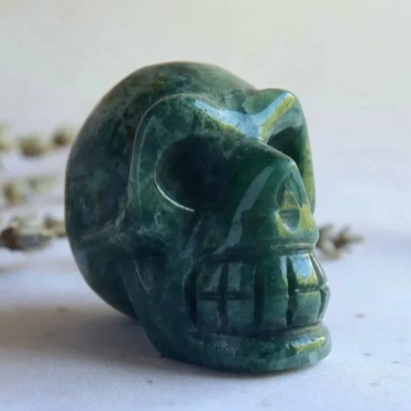Green Moss | Crystal Skull