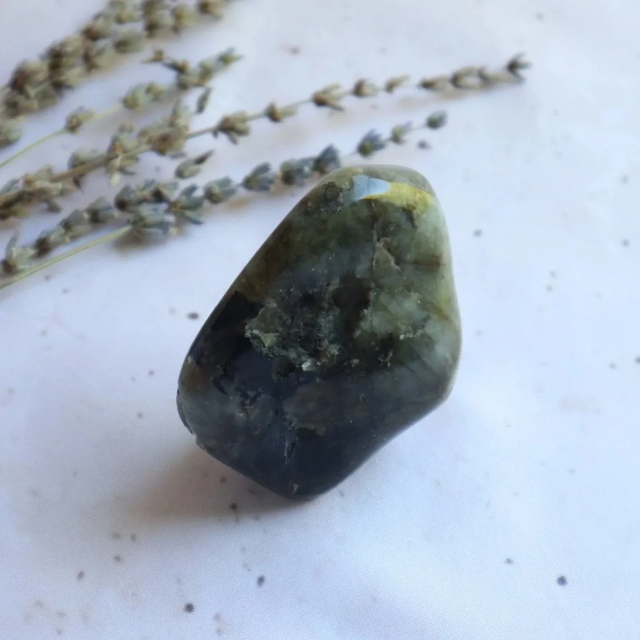 A Grade Labradorite freeform showing its natural surface and colour variations