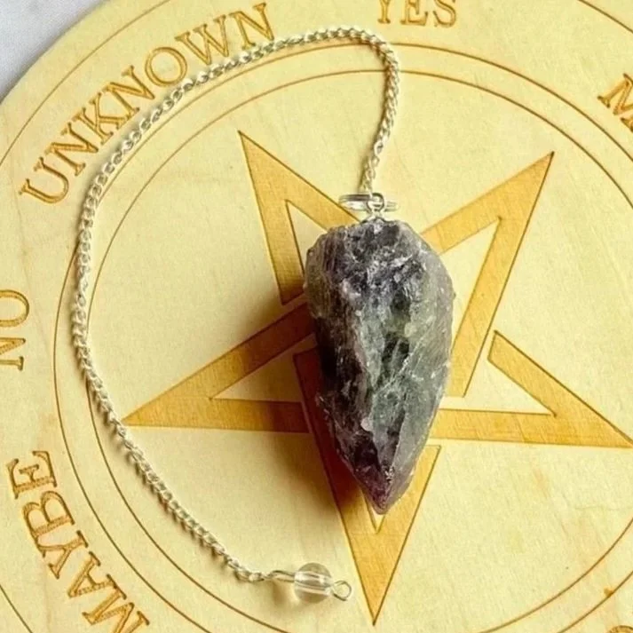 Amethyst | Rough Crystal Pendulum