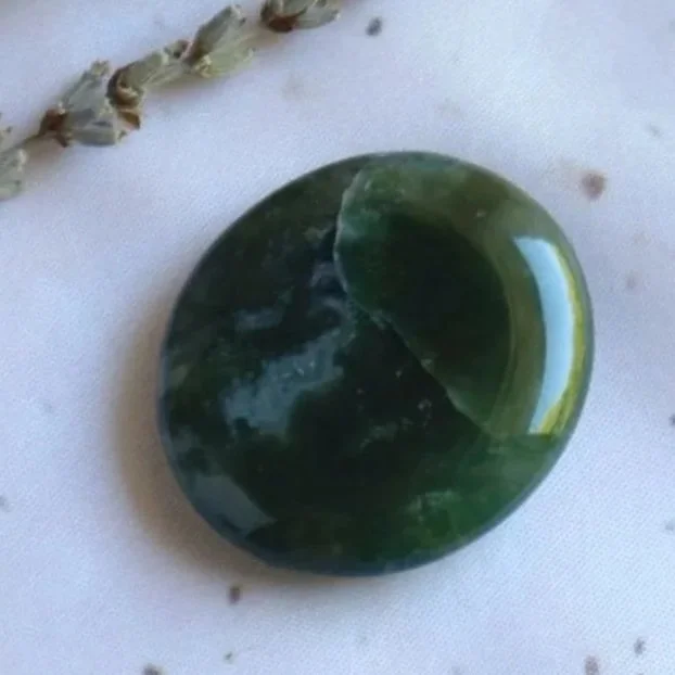 Moss Agate | Flat Stone