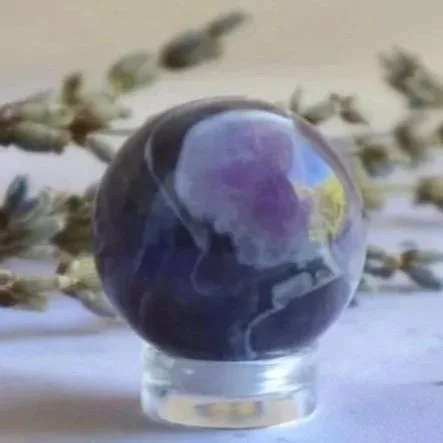Chevron Amethyst | Crystal Sphere