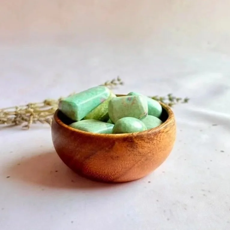 Natural Ruby in Fuchsite crystal tumble with green and ruby colouring