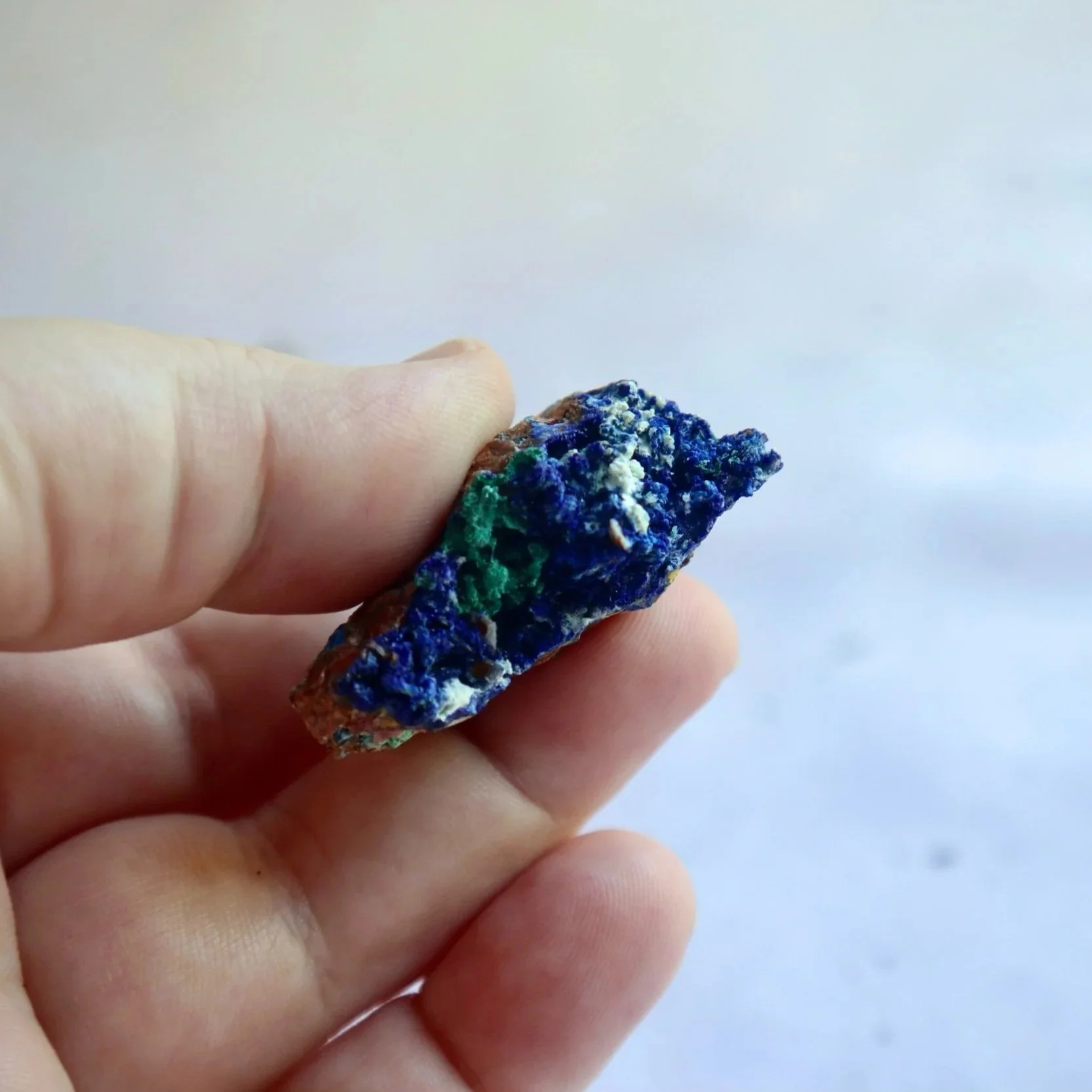 Exact Azurite Malachite specimen showing its natural mineral formations