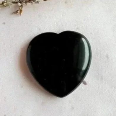 Black Obsidian | Flat Heart