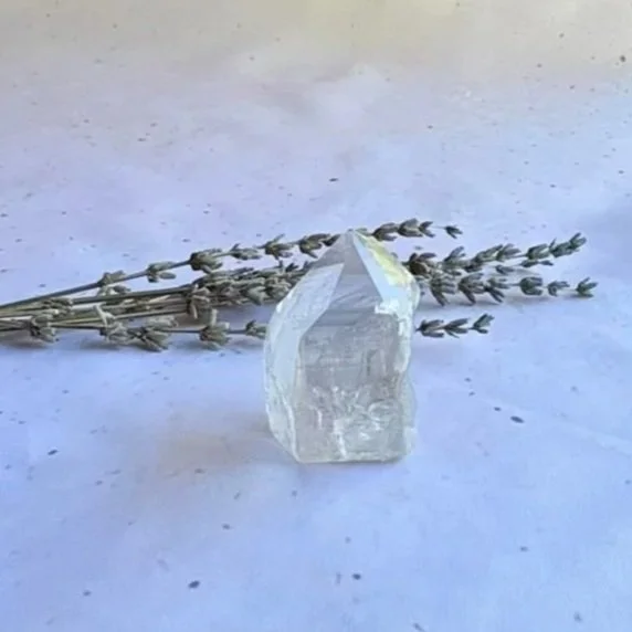 Clear Quartz tower associated with clarity, focus, and energy amplification