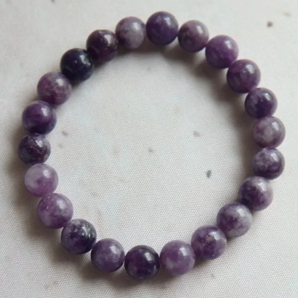 Lepidolite | Round Bead Bracelet
