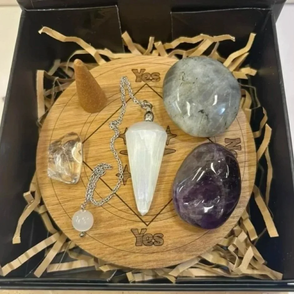 Pendulum Gift Box Set | Crystal Divination Kit for Beginners | Australia