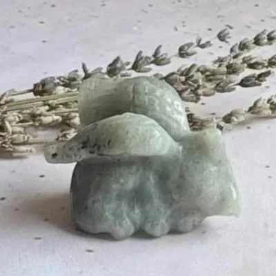 Labradorite | Winged Cat Carving