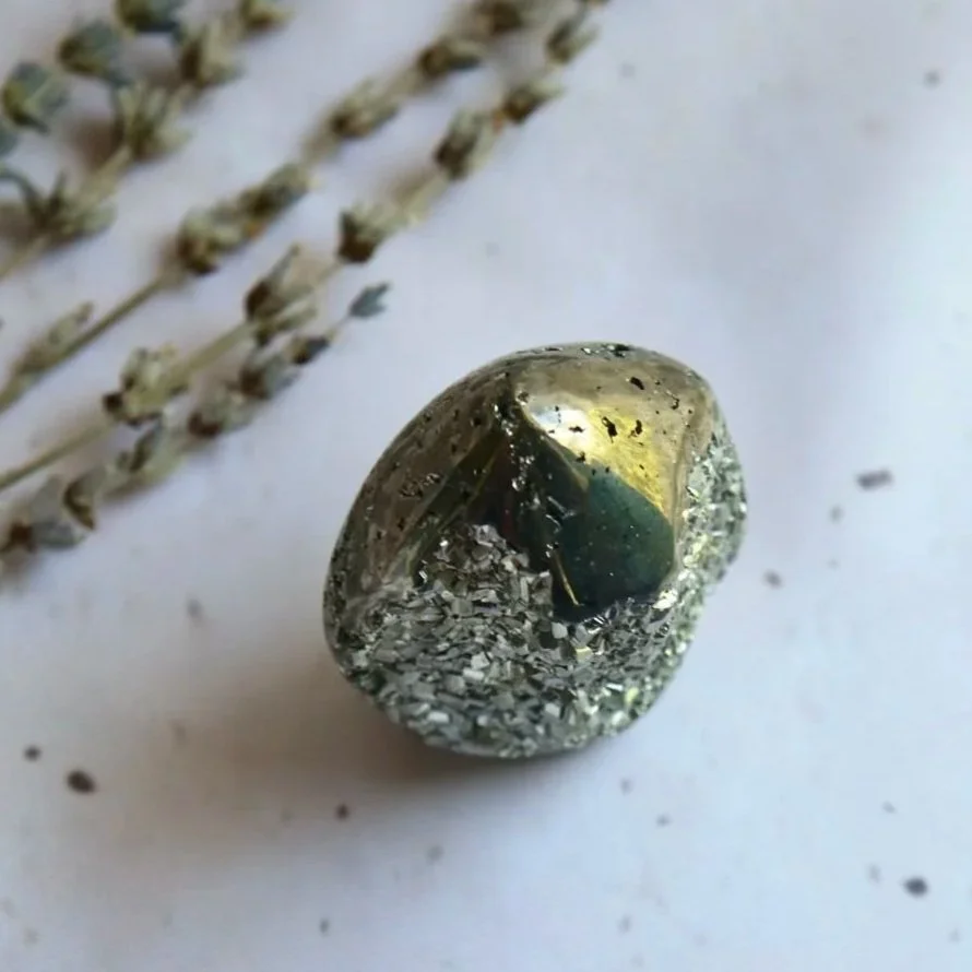 Exact Pyrite freeform measuring approximately 1.5cm thick