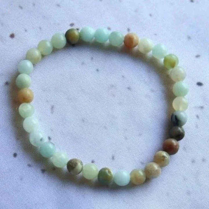 Amazonite | Round Bead Bracelet
