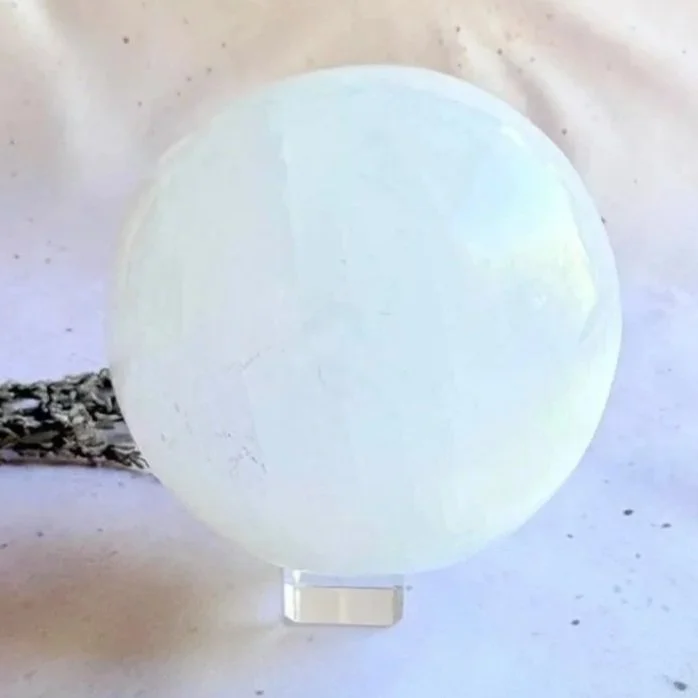 Satin Spar Sphere | 10cm