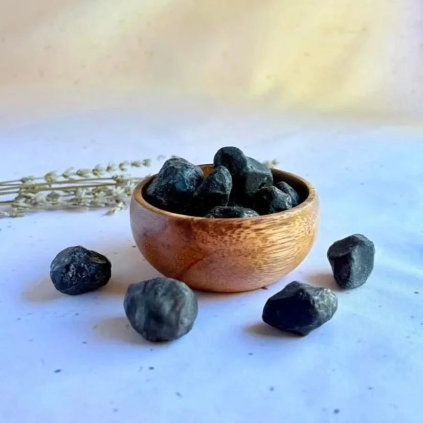 Natural Apache Tear for crystal collections and everyday carry