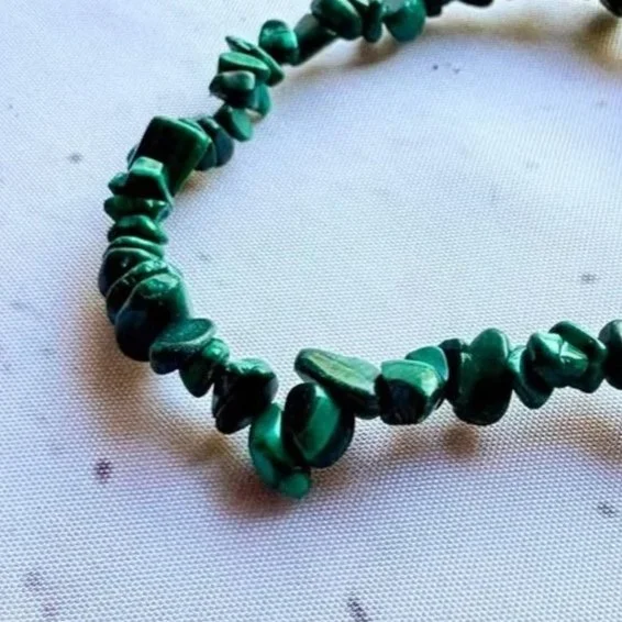 Malachite Bracelet Close Up