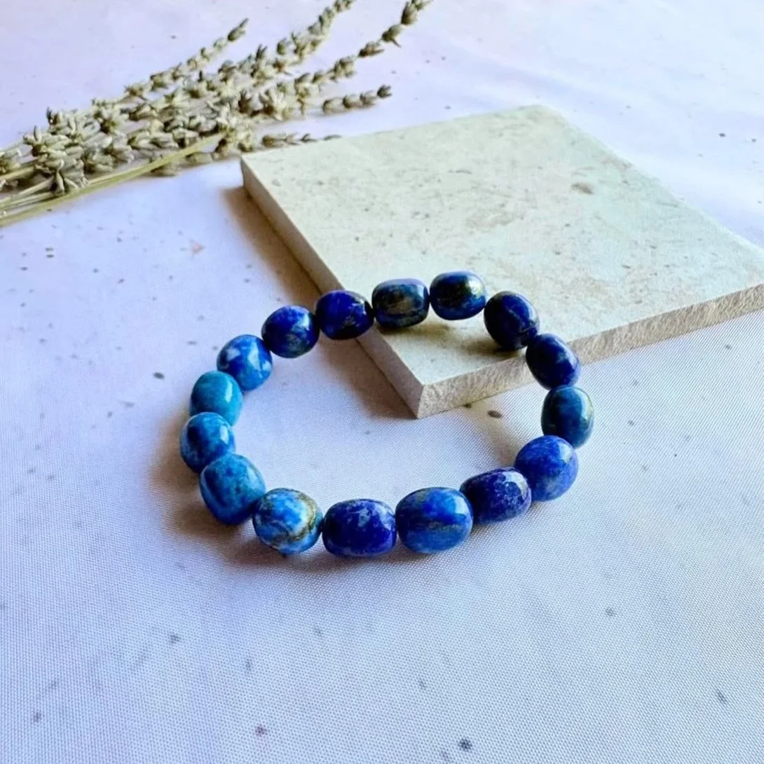 Lapis Lazuli Crystal Bead Bracelet