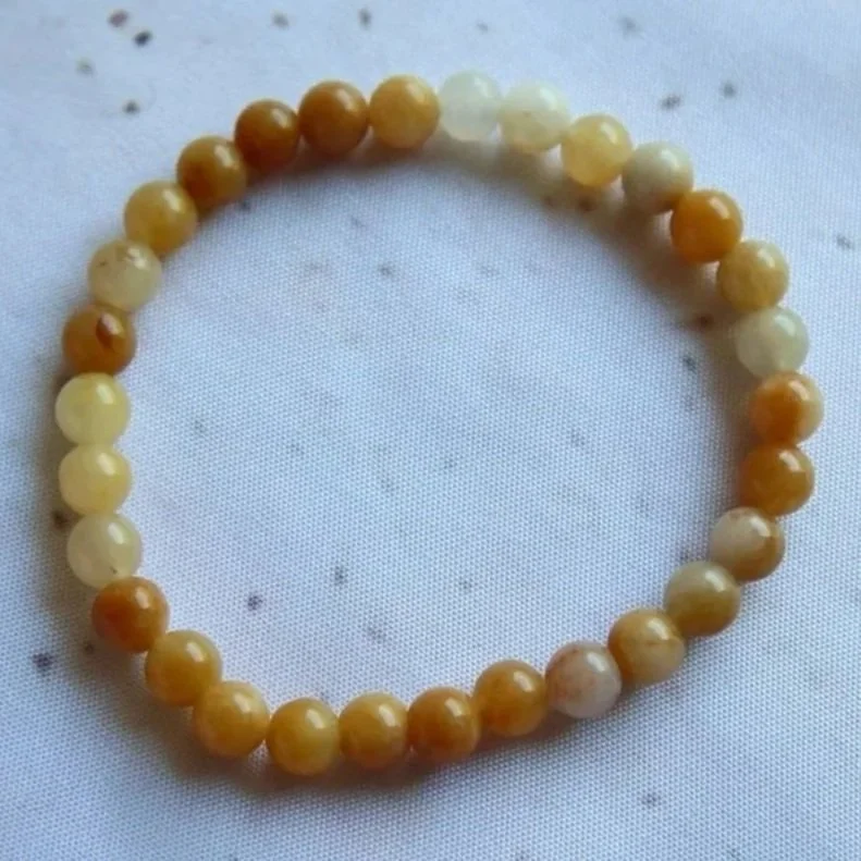 Golden Healer | Round Bead Bracelet