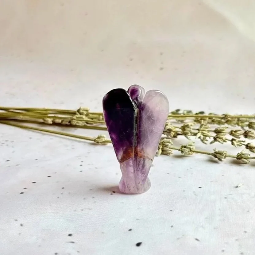 Amethyst angel carving for crystal collections and thoughtful gifts