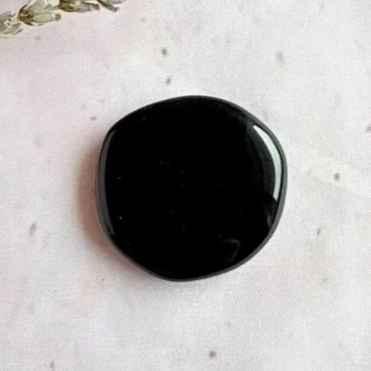 Black Obsidian | Flat Stone