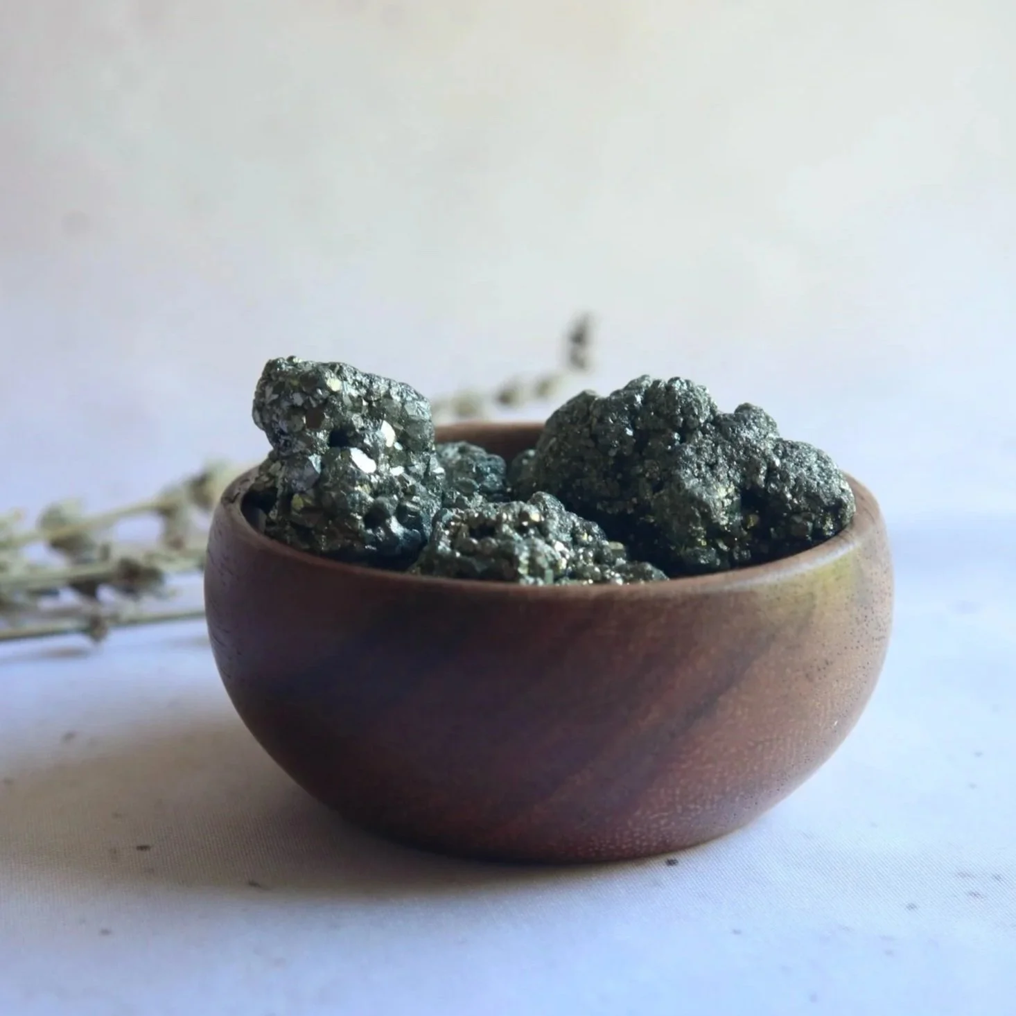 Natural Pyrite rough stone with metallic golden colouring
