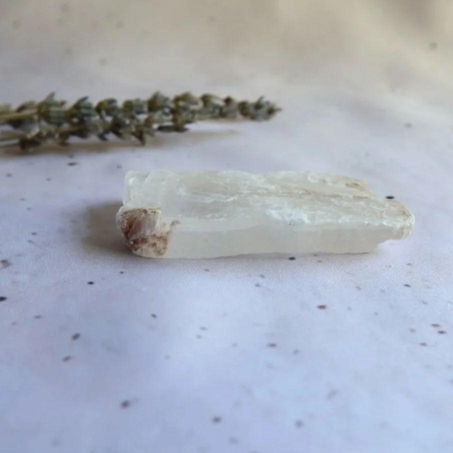 Exact Selenite crystal piece measuring approximately 7cm