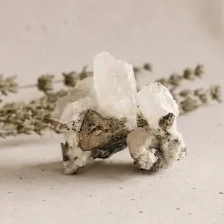 Pyrite & Quartz Cluster