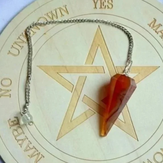 Carnelian | Polished Crystal Pendulum