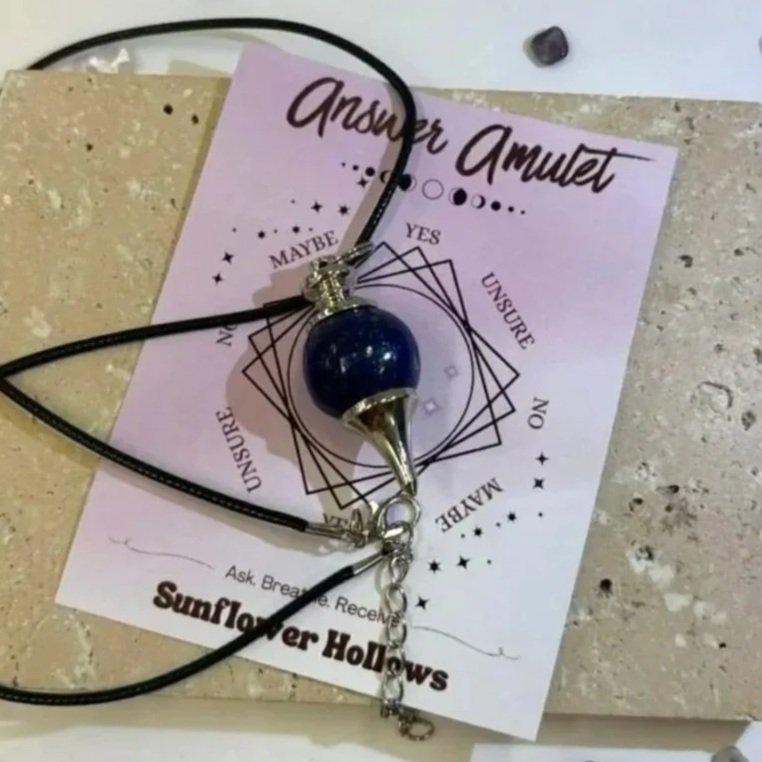 Answer Amulet | Crystal Pendulum Necklace
