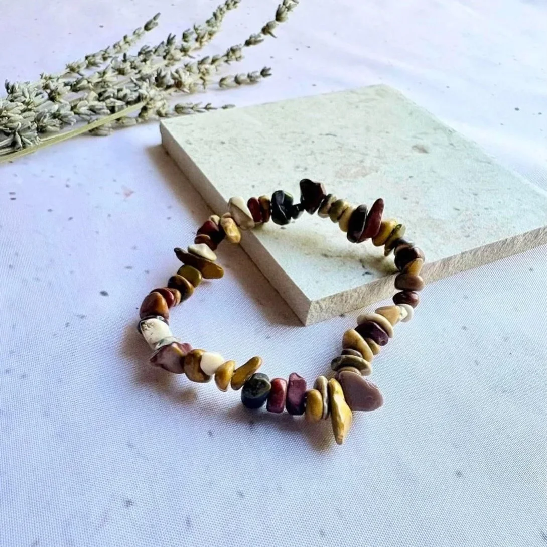 Mookaite Crystal Chip Bracelet