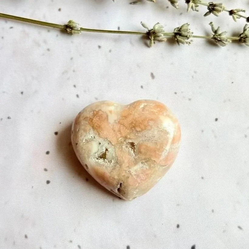Pink Amethyst heart suitable for crystal collections, gifting, and home décor