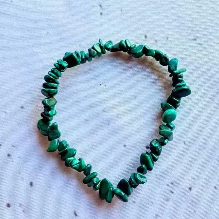 Malachite Chip Bracelet