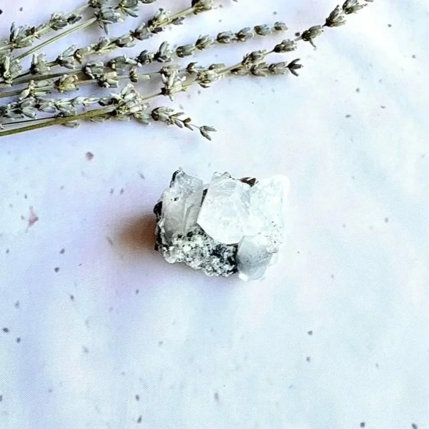 Natural Pyrite and Quartz Cluster